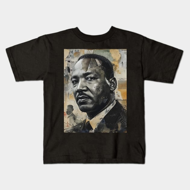 Inspire Unity: Festive Martin Luther King Day Art, Equality Designs, and Freedom Tributes! Kids T-Shirt by insaneLEDP